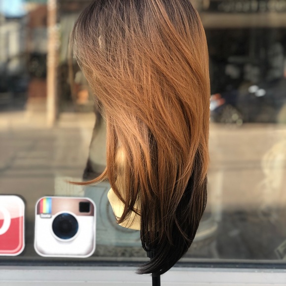 Wig realistic ombré thick wig 6X6 Lacefront 2030 - Picture 3 of 8